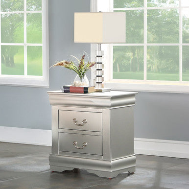ACME 26703 Louis Philippe III Nightstand, Platinum ACME Furniture