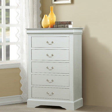 ACME 26736 Louis Philippe Chest, Platinum ACME Furniture