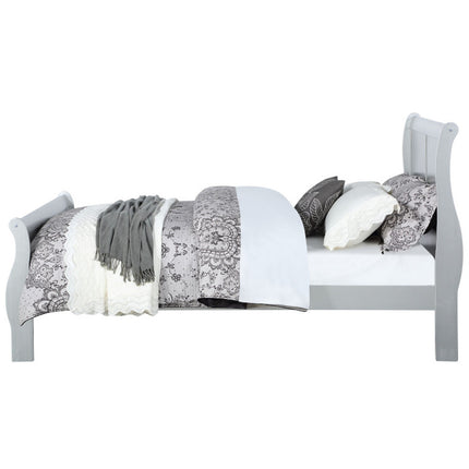 ACME 26745F Louis Philippe Full Bed, Platinum (1Set/2Ctn)