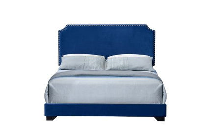 ACME 26760Q Haemon Queen Bed - Blue Fabric, Blue Fabric