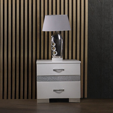 ACME 26773 Naima II Nightstand, White (High Gloss) ACME Furniture