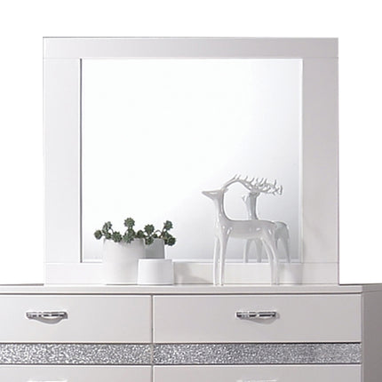 ACME 26774 Naima II Mirror, White (High Gloss)