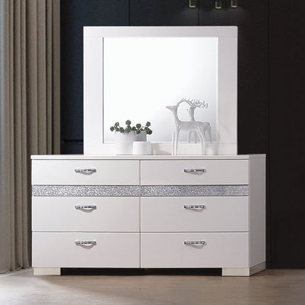 ACME 26775 Naima II Dresser, White (High Gloss)
