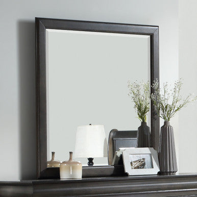 ACME 26794 Louis Philippe Mirror, Dark Gray ACME Furniture