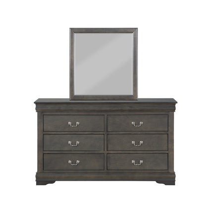 ACME 26794 Louis Philippe Mirror, Dark Gray