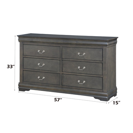 ACME 26795 Louis Philippe Dresser, Dark Gray