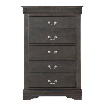 ACME 26796 Louis Philippe Chest, Dark Gray