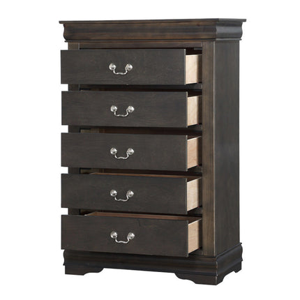 ACME 26796 Louis Philippe Chest, Dark Gray