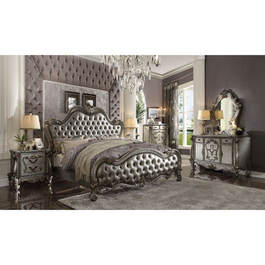 ACME 26845 Versailles Dresser, Antique Platinum ACME Furniture