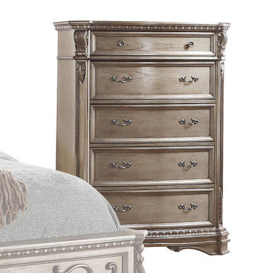 ACME 26939 Northville Chest, Antique Silver ACME Furniture