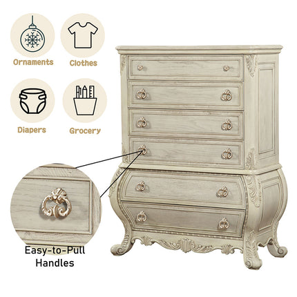 ACME 27016 Ragenardus Chest, Antique White