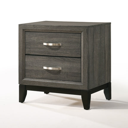 ACME 27053 Valdemar Nightstand, Weathered Gray