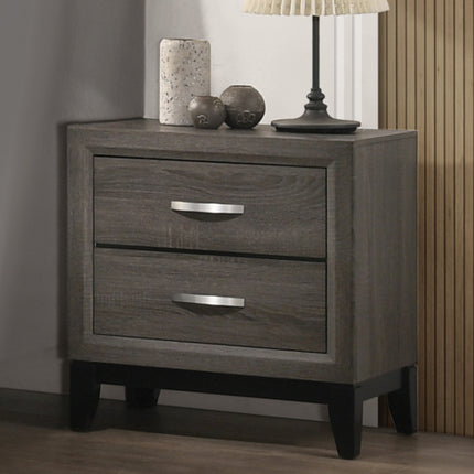 ACME 27053 Valdemar Nightstand, Weathered Gray