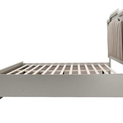 ACME 27227EK Kaitlyn Eastern King Bed, PU & Champagne (1Set/4Ctn)