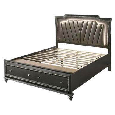 ACME 27274CK Kaitlyn Queen Bed, PU & Champagne (1Set/4Ctn) ACME Furniture