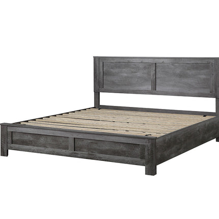 ACME 27317EK Vidalia Eastern King Bed, Rustic Gray Oak