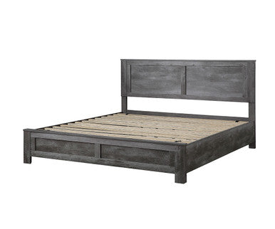 ACME 27317EK Vidalia Eastern King Bed, Rustic Gray Oak ACME Furniture