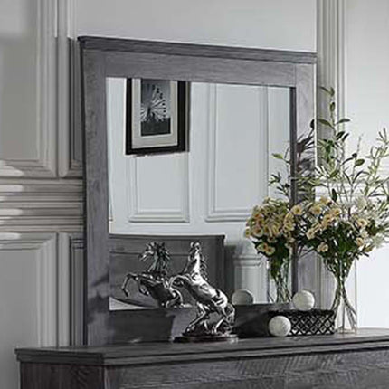 ACME 27324 Vidalia Mirror, Rustic Gray Oak