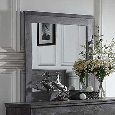ACME 27324 Vidalia Mirror, Rustic Gray Oak ACME Furniture