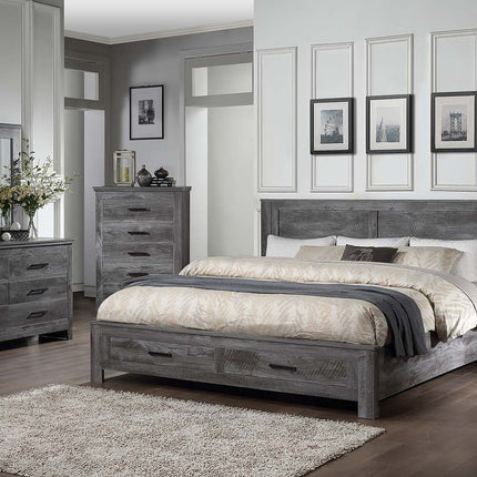 ACME 27324 Vidalia Mirror, Rustic Gray Oak