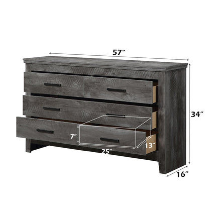 ACME 27325 Vidalia Dresser, Rustic Gray Oak