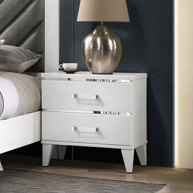 ACME 27393 Chelsie Nightstand White Finish ACME Furniture