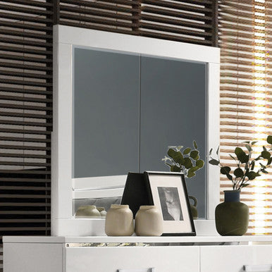ACME 27394 Chelsie Mirror White Finish ACME Furniture