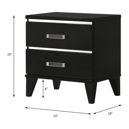 ACME 27413 Chelsie Nightstand Black Finish