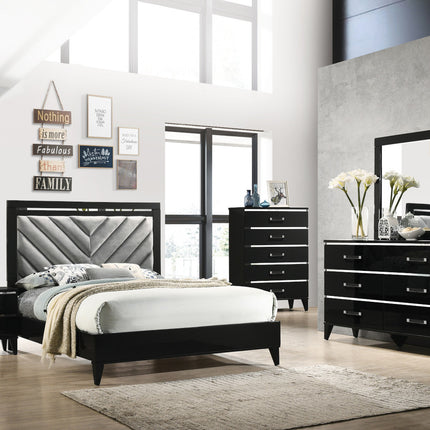 ACME 27413 Chelsie Nightstand Black Finish