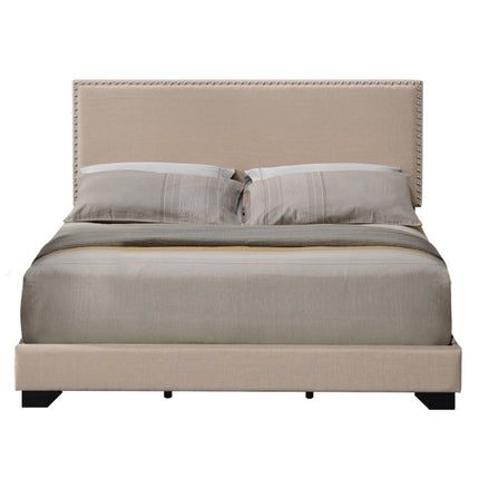 ACME 27420Q Leandros Queen Bed Beige Fabric