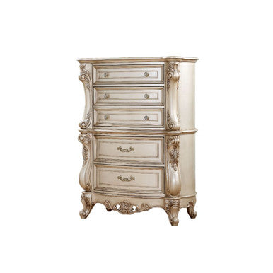 ACME 27446 Gorsedd Chest, Antique White ACME Furniture