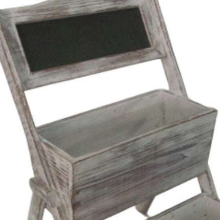 10" Gray Solid Wood Indoor Outdoor Planter Box HomeRoots