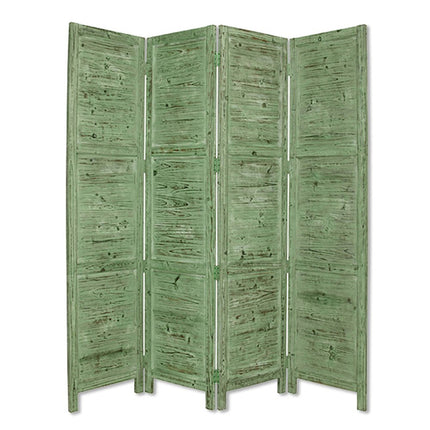 84" Black Wood Folding Four Panel Screen Room Divider HomeRoots