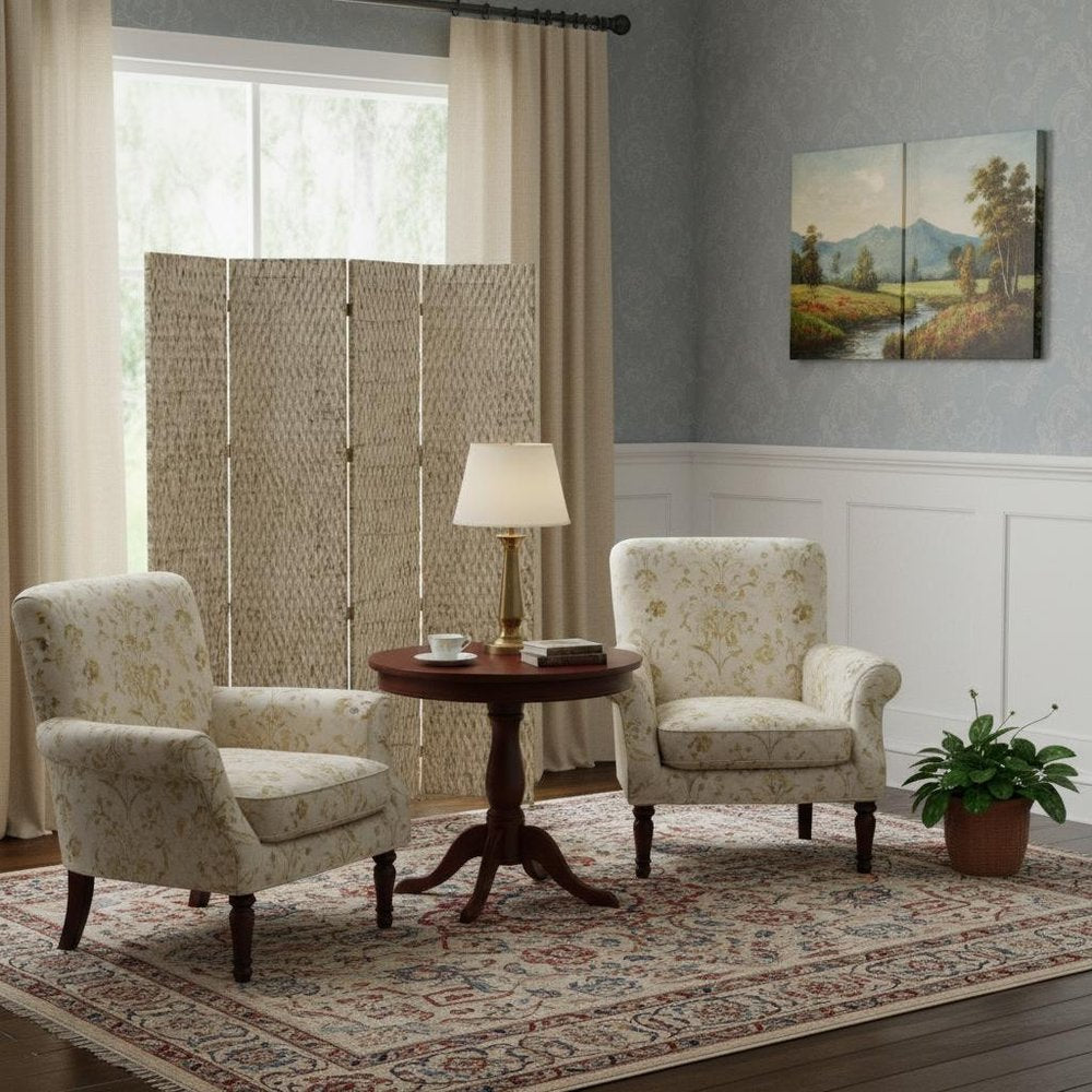 84" X 84" Silver Wood  Screen