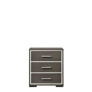 ACME 27653 Escher Nightstand with USB Dock, Gray Oak ACME Furniture
