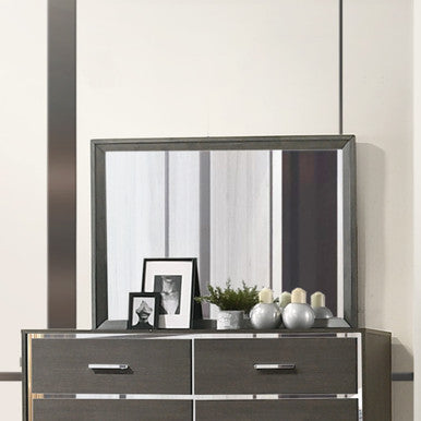 ACME 27654 Escher Mirror, Gray Oak ACME Furniture