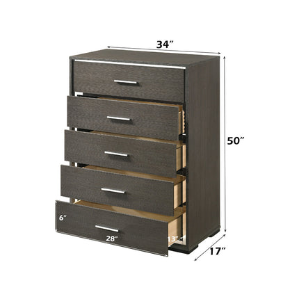 ACME 27656 Escher Chest, Gray Oak