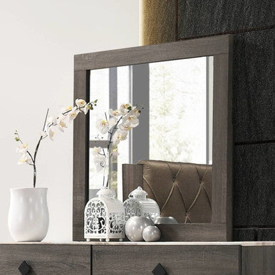 ACME 27674 Avantika Mirror, Rustic Gray Oak ACME Furniture