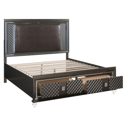 ACME 27967EK Sawyer Bed with Storage
