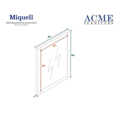 ACME 28044 Miquell Mirror ACME Furniture