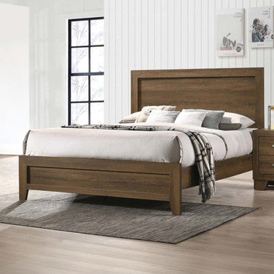 ACME 28047EK Miquell Eastern King Bed, Oak ACME Furniture