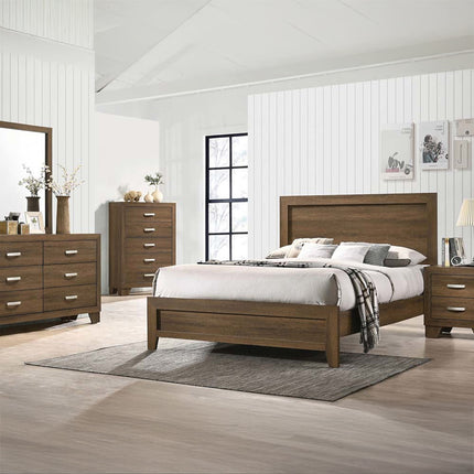 ACME 28047EK Miquell Eastern King Bed, Oak