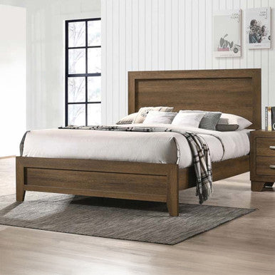 ACME 28050Q Miquell Queen Bed, Oak ACME Furniture