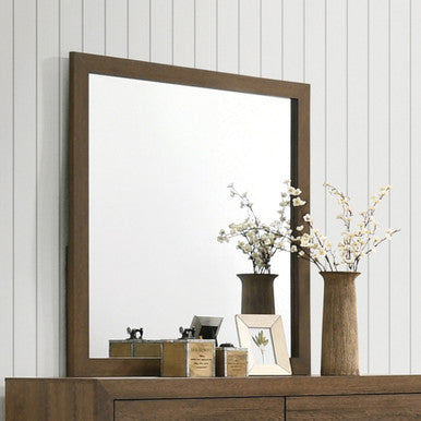 ACME 28054 Miquell Mirror, Oak ACME Furniture