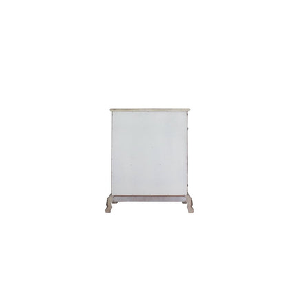 ACME 28176 Dresden Chest, Vintage Bone White