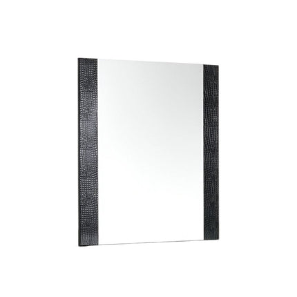 41" Beige Wood Framed Mounted Dresser Mirror HomeRoots