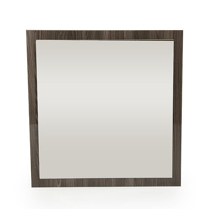 41" Gray Square Wood Framed Accent Mirror HomeRoots