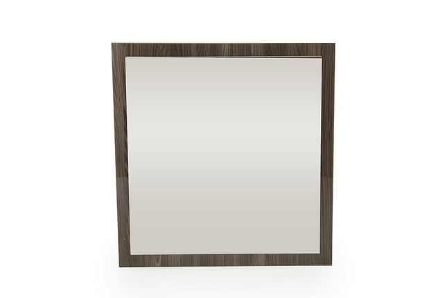 41" Gray Square Wood Framed Accent Mirror HomeRoots