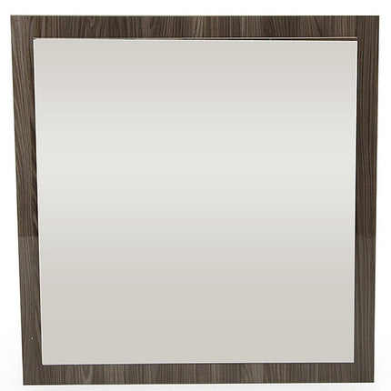 41" Gray Square Wood Framed Accent Mirror HomeRoots