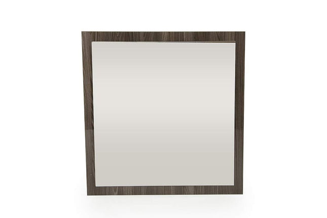 41" Gray Square Framed Mounted Accent Mirror HomeRoots
